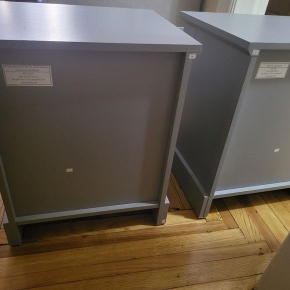 Two nightstand/ Color: Smokey - Picture 4 of 11